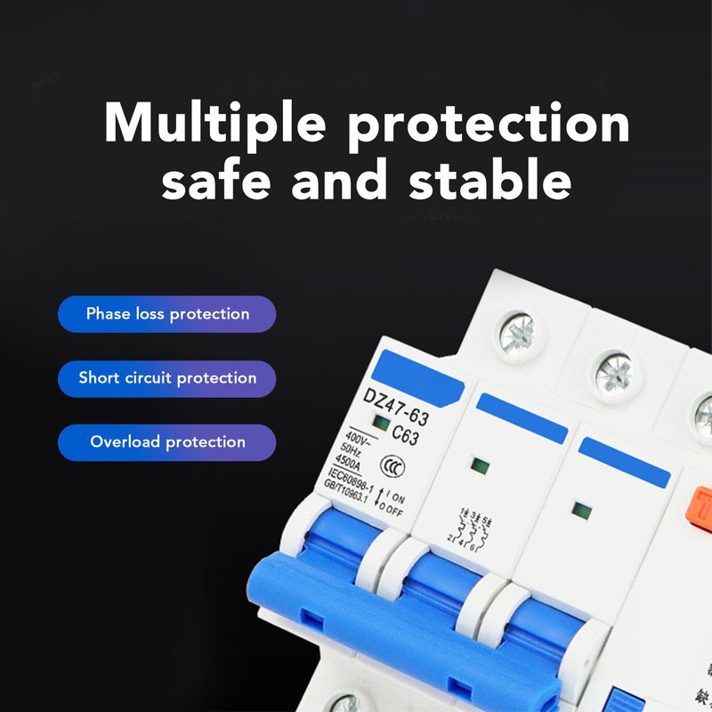 Phase Loss Protection Switch 3P 16A Rail Protector for Submersible