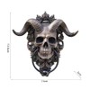 FitBest Door Knocker, Horned God Skull Wall Decor, Resin Modern