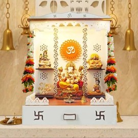 Handicraft Storeroom Artificial Flower Garland for Door Entrance, Home Decoration, Indian Decor for Pooja,Wedding,Event, Diwali, Christmas (Orange and White Color 2 Hanging 15 inch)