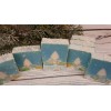 Unbranded EVENING SNOW coldprocessed soap bars.Handmade soap. Christmas soap.