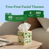 Caboo Tree Free Facial Tissue Paper, Tissue Box with 60