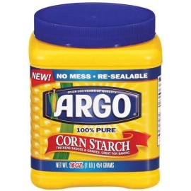 Argo 100% Pure Corn Starch, 16 Oz (Pack of 6)