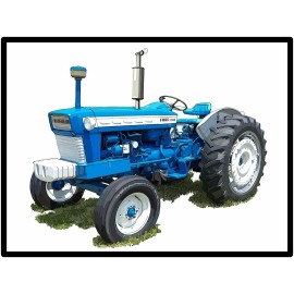 Ford Tractors New Metal Sign: Model 5000 Featured - Large Size