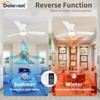 Dolavast Ceiling Fans with Lights and Remote, 52 Inch Ceiling