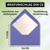 NEUSER PAPIER 25 envelopes violet - DIN C6 - lined