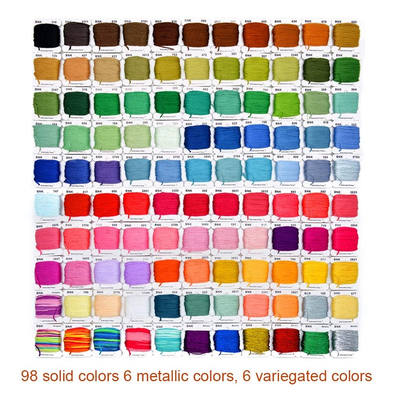 962Pcs Friendship Bracelet String Kits with Storage Box, 110 Colors