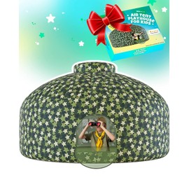 Skywin Air Tent for Kids with Door (77” x 50”) Builds in 30 Seconds, Toddler Tents Indoor for Imaginative Play, Kids Forts Indoor Playhouse, Christmas or Birthday Gift (Fan Not Incl)(Delta Dome)