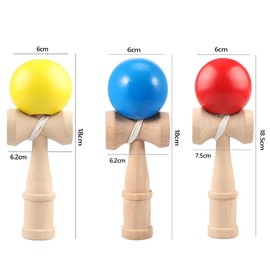 Heculos Kendama Set of 3 (Yellow, Red, Blue) Kendama, Kendama Classroom, Practice and Competition
