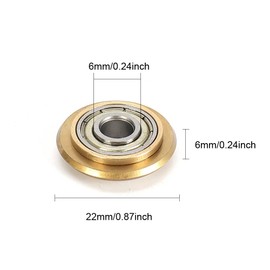 TorSor 2 Pack Tile Cutter Wheel Cutting Blade Replacement Premium Tungsten Carbide Bearing Ceramic 22×6×6mm Scoring With Bolt Lock Nut For Wall Floor Tiles Glass Knife Manual Machine