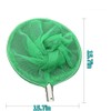 Pool Skimmer Net with Fine Mesh, Stainless Steel Leaf Rake,