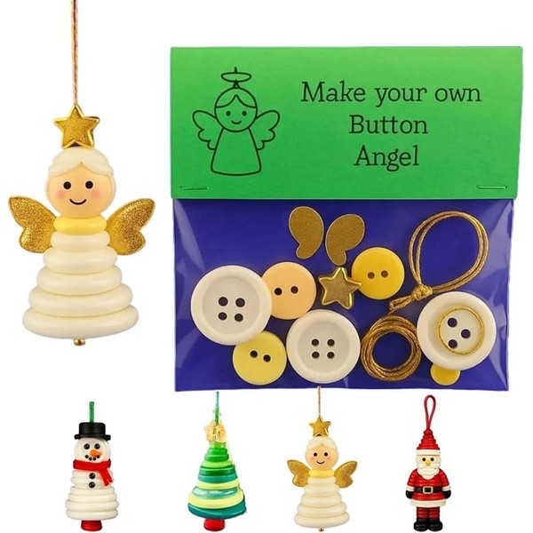 DIY Button Snowman Ornament Kit - DIY Christmas Button Ornament