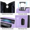 Udorich 3-in-1 V-Stripes PP Trolley Case Set, Fashionable Travel Luggage,