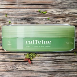 Missha Eye Area Wrinkle Eye Area Treatment Airy Fit Caffeine Depuffing Face & Eye Patches 3 Pieces 60 Pieces / 미샤 눈가 주름 눈가 트리트먼트 에어리핏 카페인 디퍼핑 페이스 앤 아이패치 3개 60개입