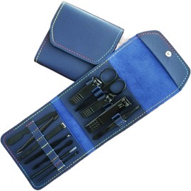 Kit de herramientas de pedicura y manicura Juego de cortaúñas portátil con lima de uñas recortadora de cejas clip herramienta de eliminación de piel muerta para el cuidado de las manos y los pies