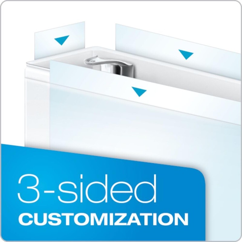 Cardinal 11-Inch x 17-Inch ClearVue Slant-D Ring Binder, 1-Inch, White