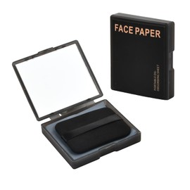 100 Stück Gesichts Löschpapier Set mit Spiegel und Puderquaste, Blottpapier Für Fettige Hautpflege, Blotting-Papiere, Ölabsorbieren de Blätter, Öl-Löschpapier, Face Oil Blotting Papers