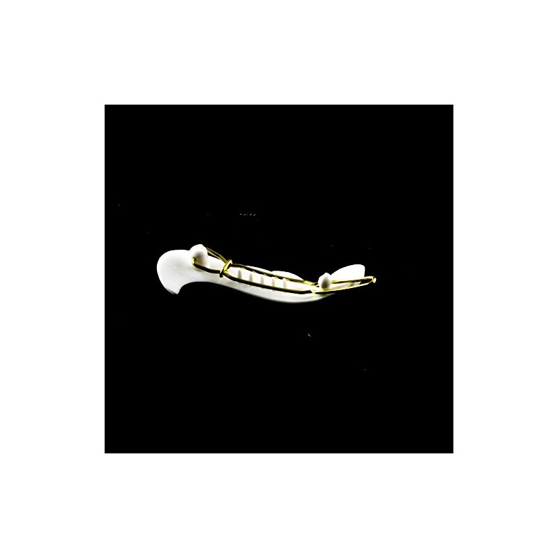 Set of 2 Paisley Clip 42 x 13 in White