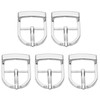 PATIKIL Single Prong Buckle, 5 Pcs 0.7 Inch Adjustable Metal