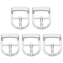 PATIKIL Single Prong Buckle, 5 Pcs 0.7 Inch Adjustable Metal Roller Buckle Belt Buckles for Bags DIY Crafts Purse Straps Shoe Belts Making Accessories, Silver Tone
