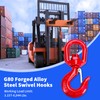 Leero 3 Tons Swivel Lifting Hook, Heavy Duty G80 Self
