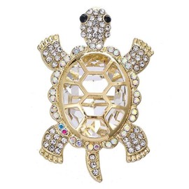 GFM® Turtle Brooch - Birthday, Valentine's Day, Mother's Day, Christmas (BRCH-Turtle-CLR)