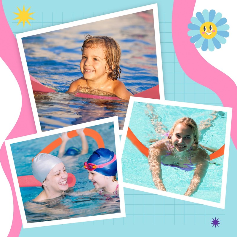 Hanaive 2 Pack Pool Noodles 52 Inch Foam Pool Swim