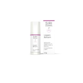 SIRIDERMA Lip Balm Moisturising Lip Care for Dry Lips Antibacterial with the Power of 10 Vegetable Oils (4.5 g)