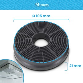 DL-pro 2 x Carbon Filter Activated Carbon Filter for Respekta MIZ0058 MIZ 0058 PKM CF130 Candy 49040890 35602288 Cooker Hood