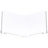 Plymor Clear Acrylic Open Book Display Stand with 1" Ledge,