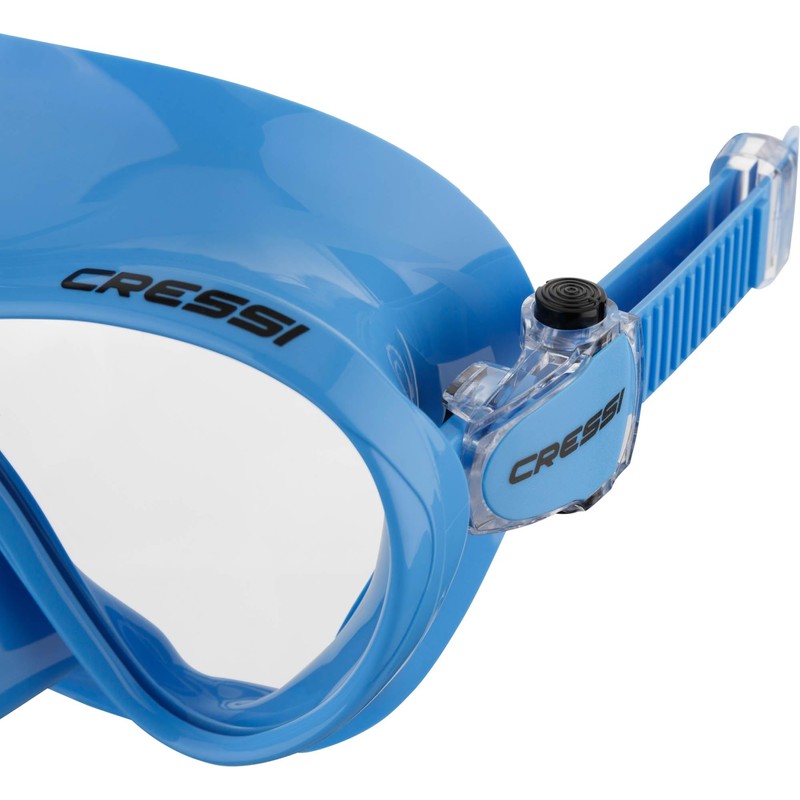 CRESSI F1 Mask Blue - Frameless Mask for Diving and