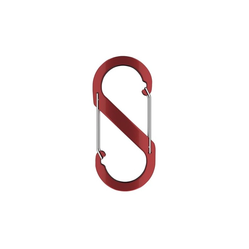 Aluminium S-Shaped Carabiner Hooks, 88mm x 40mm, Lightweight for Camping