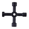 Mr. Gadget's Solutions® 4 Way Plumbing Key Multi-Functional Utilities Key,