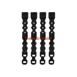 4 Pack/Lot Tactical Tailor Fight Light Short Black MALICE Clips MOLLE Kydex OTW