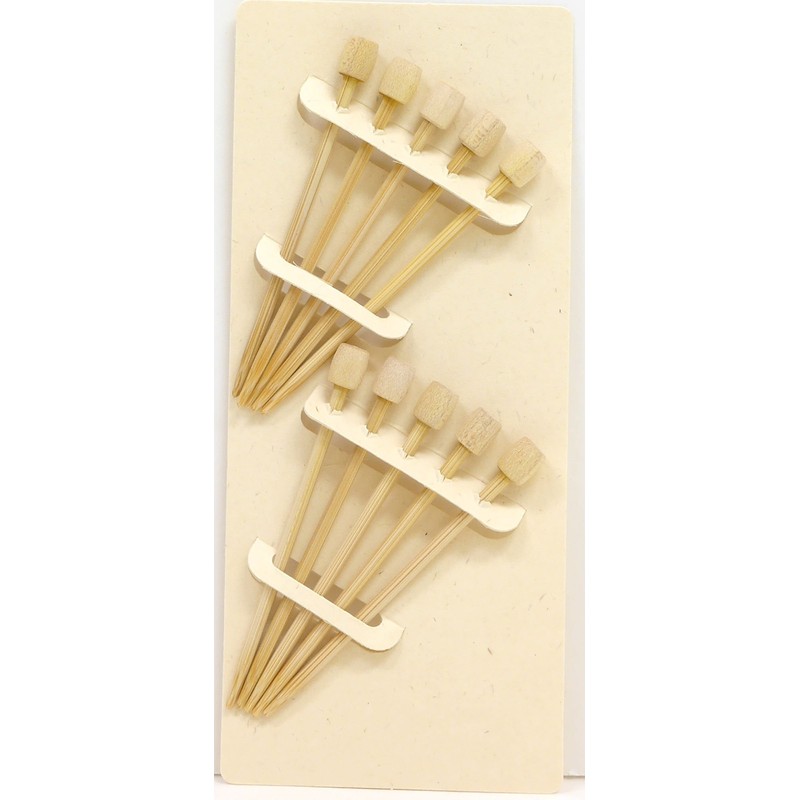 Clover 55-102 Bamboo Waiting Needles for Crossbones, Pack of 10,