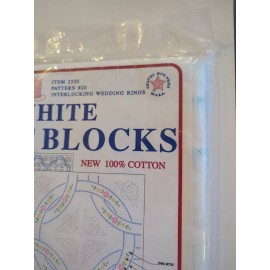 Jack Dempsey Needle Art 6 18x18 In Quilt Squares 2520 Pattern 20 Wedding  Rings