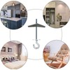 6 Pcs Carbon Steel Plasterboard Ceiling Hooks Spring Toggle Wing