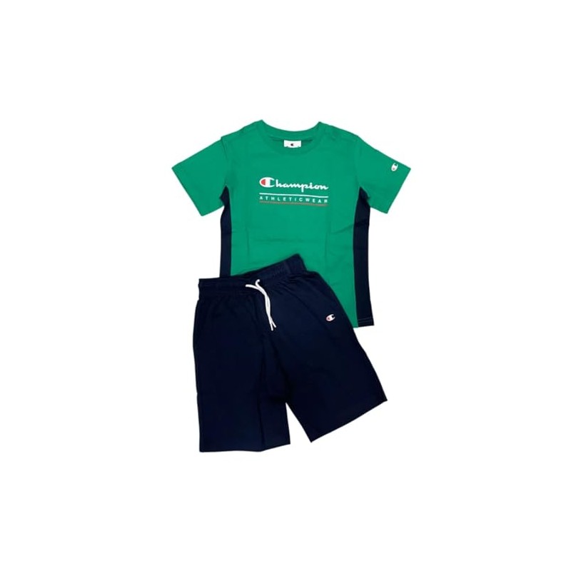 Champion Set girocollo da bambino Legacy Graphic con grande logo,