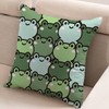 WEICOOM Pack of 2 Frog Pillow Cover, Soft Solid Decorative
