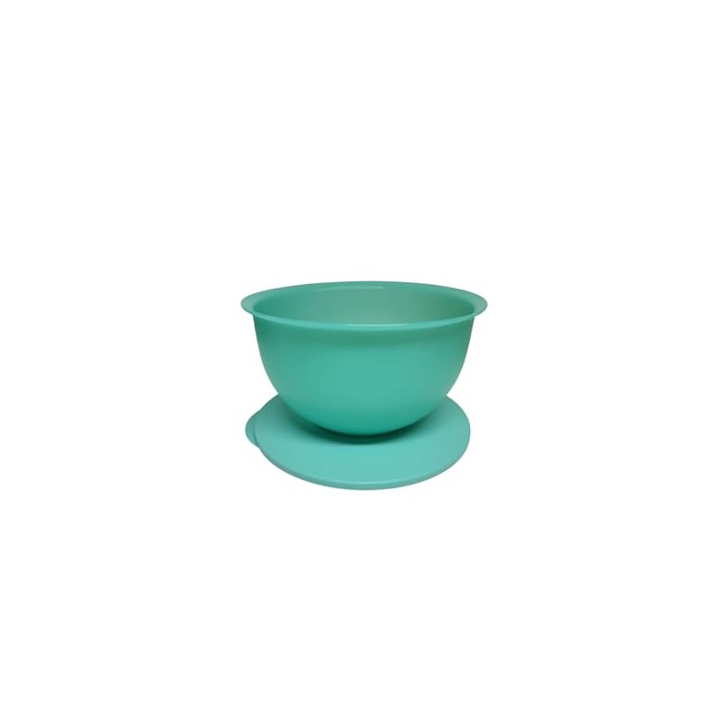 Tupperware Junge Welle Serving Bowl with Lid (Turquoise, 7.5 Litres)