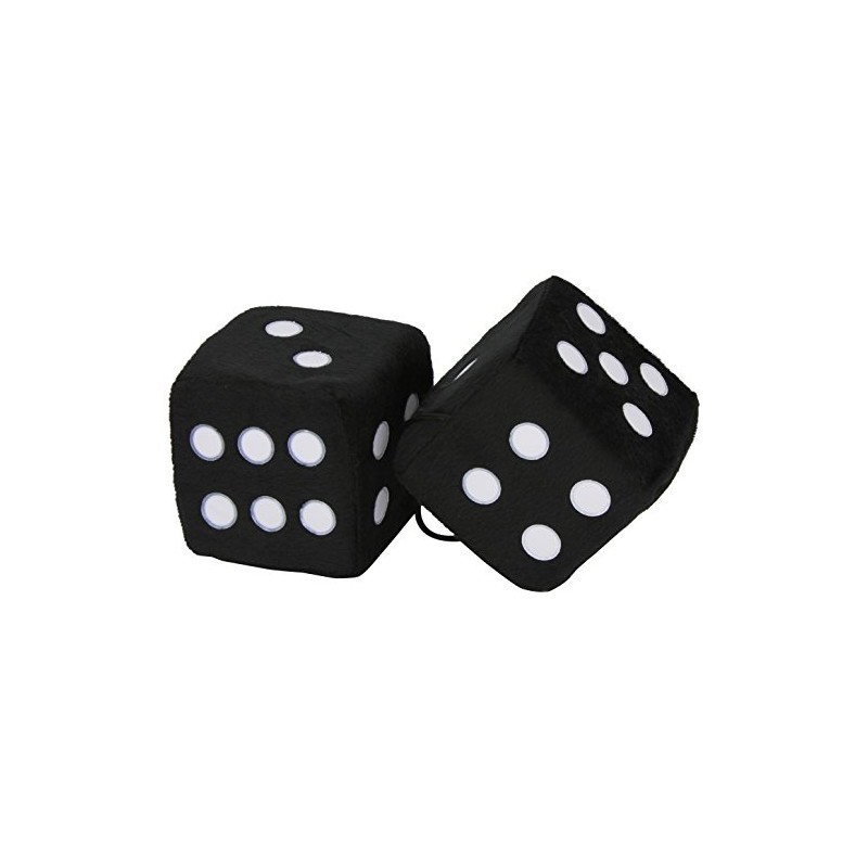 Sumex JUMBO20 Plush Dice Large, Black, 9 x 9 cm