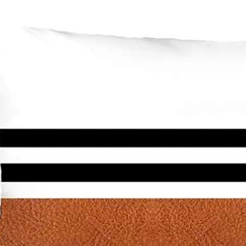 Homeroots Set Of 2 Brown Geometric Lumbar Pillow Covers