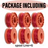 Qingriver 6 Pcs Strimmer Wire,Compatible with Worx,Ø1.65mm 3 meters,Replacement for