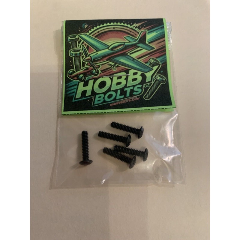 Hobby Bolts 4-40x1/2” Button Head Hex Drive Screw. Qty:3 Packs