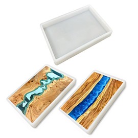 18x12x2 Inch Large Silicone Mold (46x30x5cm) - Deep-Pour Platinum Epoxy Mold for River Tables, Charcuterie Boards, Resin Art - Self-Releasing Non-Stick, Dishwasher Safe, Food Grade