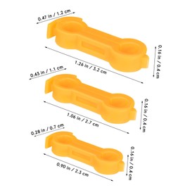 Milisten 12pcs Bird Corrector Spread Legs Baby Chick Support Bird Paw Chicken Group Yellow PVC