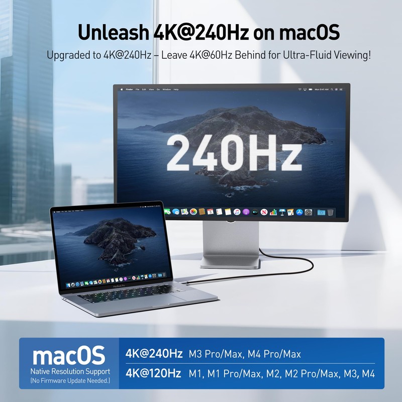 Cable Matters 48Gbps 8K Unidirectional USB C to HDMI 2.1