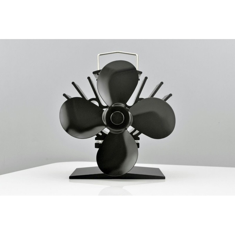 VOYTO Small 183mm Mini 4 Blade Heat Powered Stove Fan-