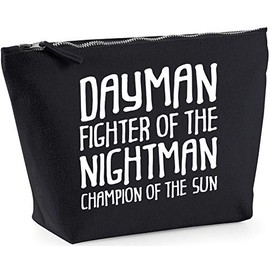 Hippowarehouse Dayman fighter of the nightman champion of the sun printed make up cosmetic wash bag 18x19x9cm