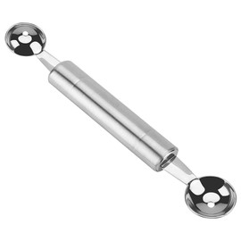 Cuchara Melon Baller, Sandía de acero inoxidable Melón Baller Cuchillo de talla de frutas Utensilio de cocina Herramientas(Extremos de bolas)