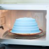 Microwave Splatter Cover Collapsible Microwave Plate Silicone Cover Absorbable Microwave